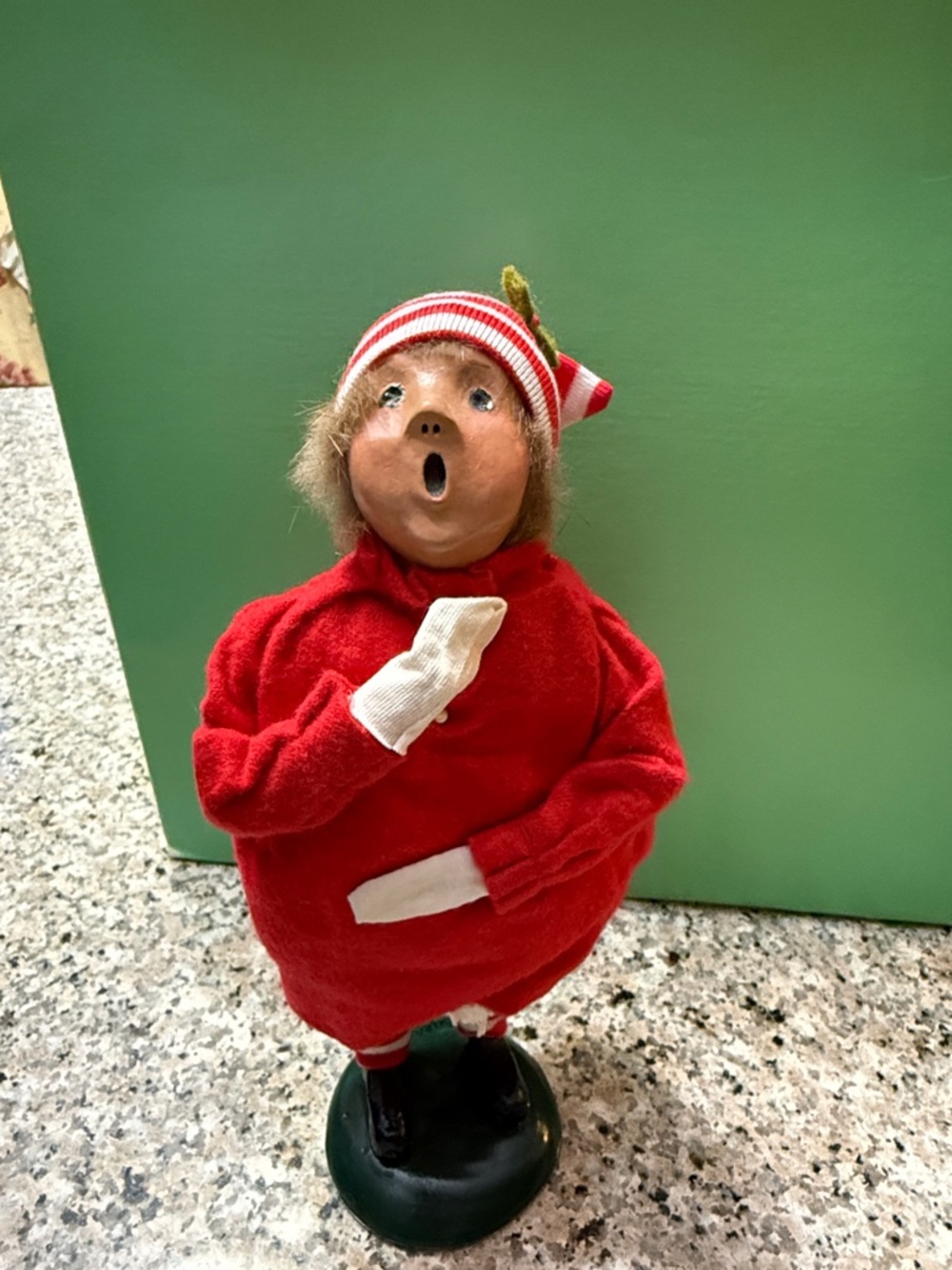 Festive Red Singing Elf Holiday Figure - Unbranded